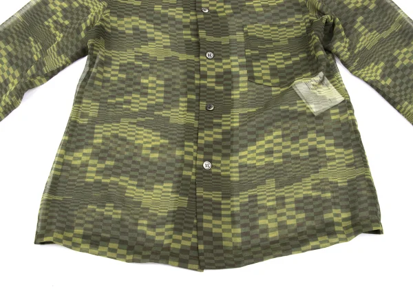 COMME des GARCONS Camouflage See-through Shirt K-162533_011