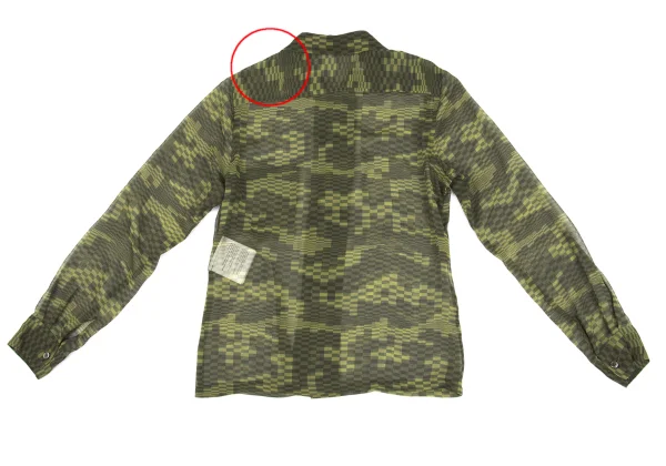 COMME des GARCONS Camouflage See-through Shirt K-162533_013