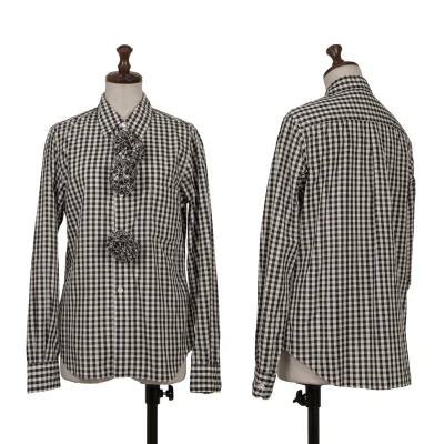 COMME des GARCONS Bonbon Motif Checked Long Sleeve Shirt