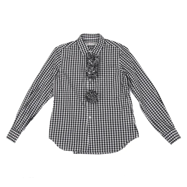 COMME des GARCONS Bonbon Motif Checked Long Sleeve Shirt K-162534_002