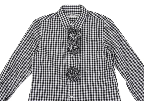 COMME des GARCONS Bonbon Motif Checked Long Sleeve Shirt K-162534_003