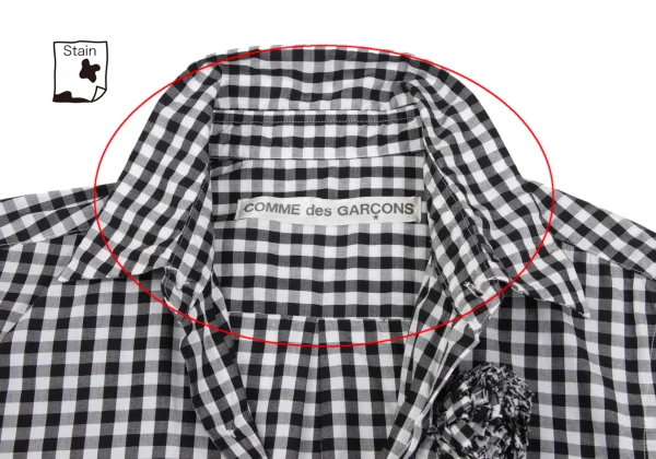 COMME des GARCONS Bonbon Motif Checked Long Sleeve Shirt K-162534_005