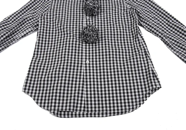 COMME des GARCONS Bonbon Motif Checked Long Sleeve Shirt K-162534_011