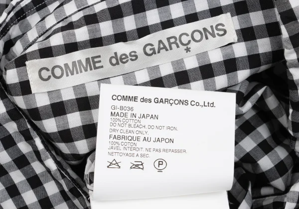 COMME des GARCONS Bonbon Motif Checked Long Sleeve Shirt K-162534_016