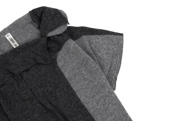 COMME des GARCONS Angora Two Tone Design Deformation Top K-162535_007