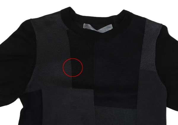 COMME des GARCONS Patchwork Short Sleeve Knit Top K-162536_003