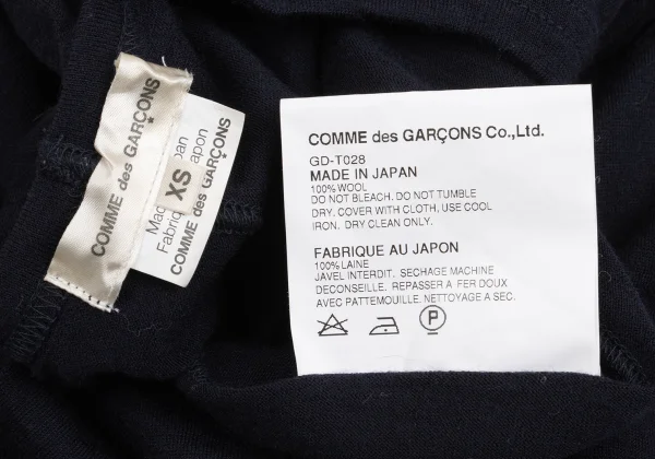 COMME des GARCONS Wool Flared Knit Top K-162537_013