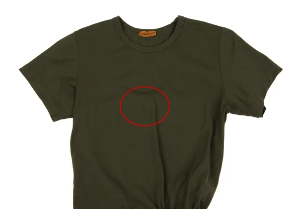 COMME des GARCONS Dyed Ruffled Hem Gather T-shirt K-162539_003