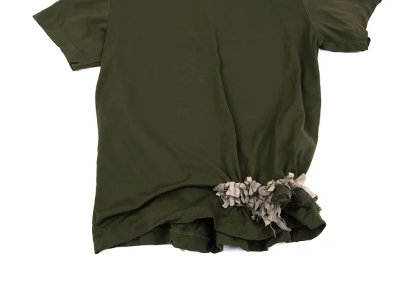 COMME des GARCONS Dyed Ruffled Hem Gather T-shirt K-162539_007
