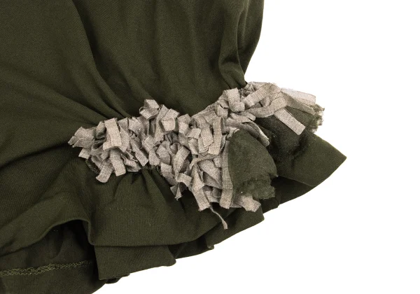 COMME des GARCONS Dyed Ruffled Hem Gather T-shirt K-162539_008