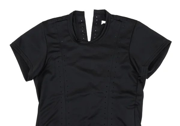 コムデギャルソンCOMME des GARCONS ループデザイン鹿の子半袖カットソー 黒M位 K-162540_003