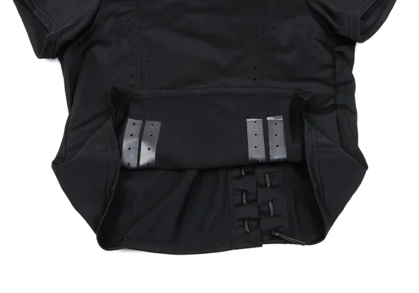 コムデギャルソンCOMME des GARCONS ループデザイン鹿の子半袖カットソー 黒M位 K-162540_009
