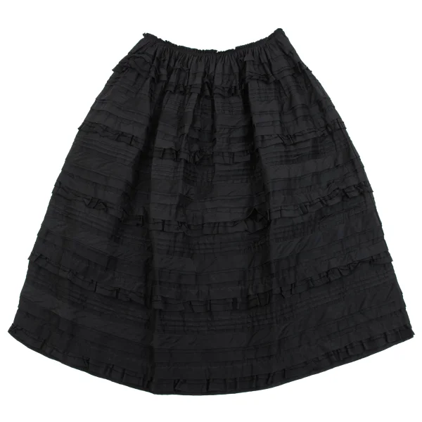 COMME des GARCONS Silk Blended Tiered skirt K-162544_002