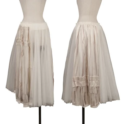 COMME des GARCONS Silk Transfer Printed Tulle Skirt