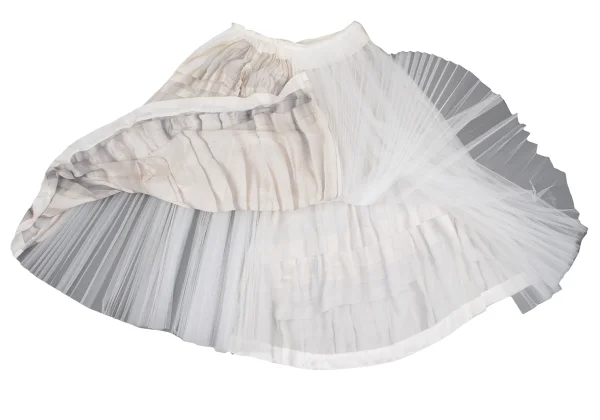 COMME des GARCONS Silk Transfer Printed Tulle Skirt K-162545_013
