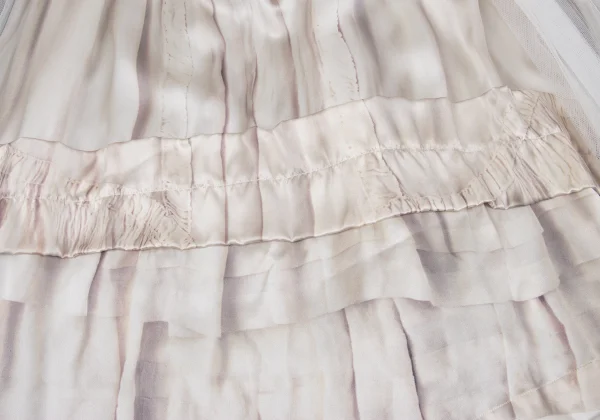 COMME des GARCONS Silk Transfer Printed Tulle Skirt K-162545_016