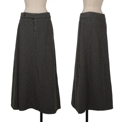 COMME des GARCONS Fulling Wool Long Skirt