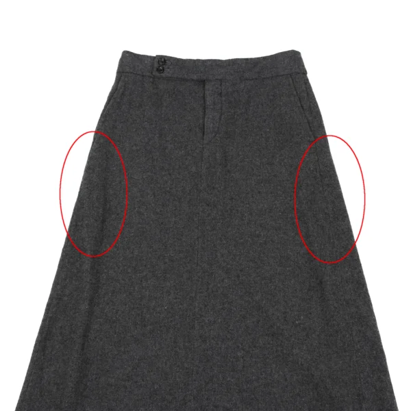 COMME des GARCONS Fulling Wool Long Skirt K-162547_003