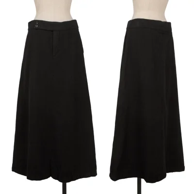 COMME des GARCONS Fulling Wool Long Skirt