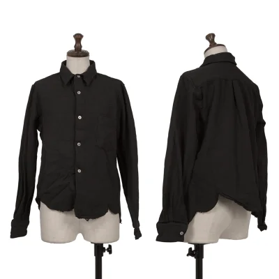 robe de chambre COMME des GARCONS Dyed Round Hem Poly Fulling Shirt