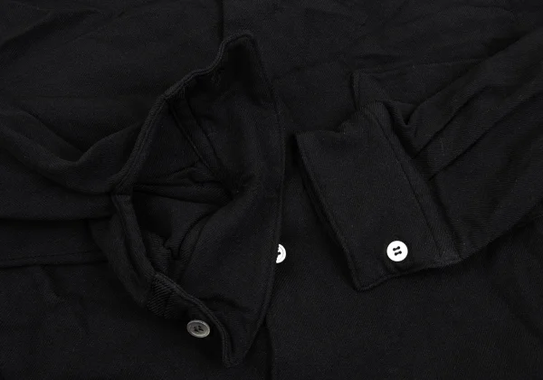 robe de chambre COMME des GARCONS Dyed Round Hem Poly Fulling Shirt K-162552_009