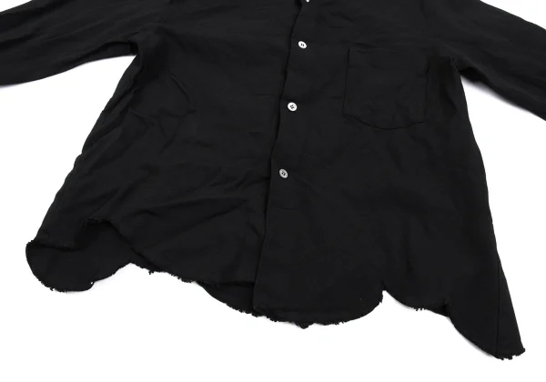 robe de chambre COMME des GARCONS Dyed Round Hem Poly Fulling Shirt K-162552_010