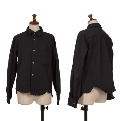 robe de chambre COMME des GARCONS Dyed Round Hem Poly Fulling Shirt