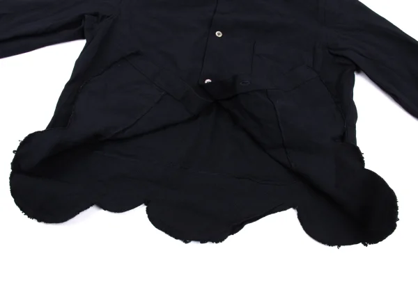 robe de chambre COMME des GARCONS Dyed Round Hem Poly Fulling Shirt K-162553_011