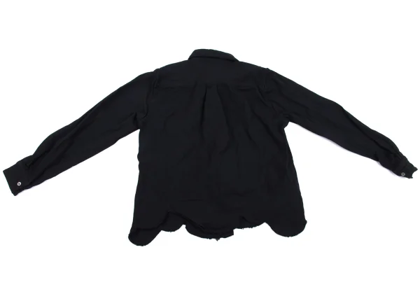 robe de chambre COMME des GARCONS Dyed Round Hem Poly Fulling Shirt K-162553_012