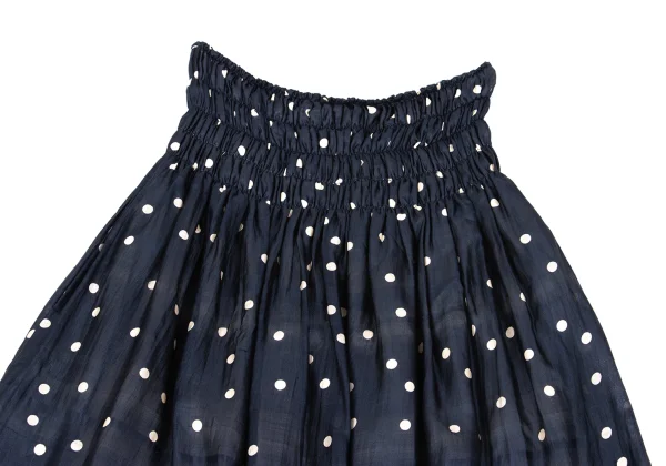 robe de chambre COMME des GARCONS Silk Dot Print Gather Long Skirt K-162554_003