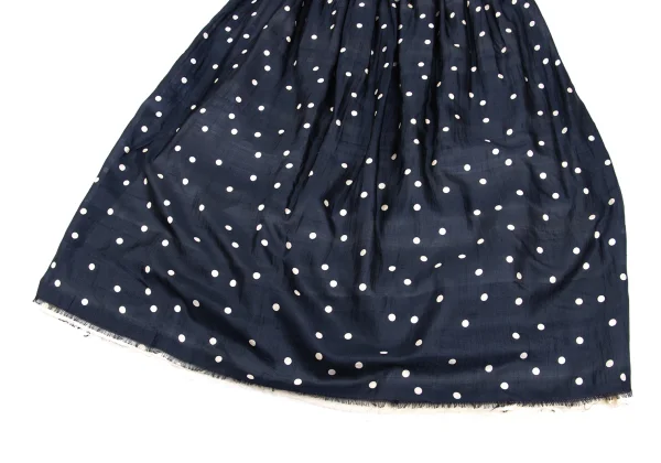 robe de chambre COMME des GARCONS Silk Dot Print Gather Long Skirt K-162554_006