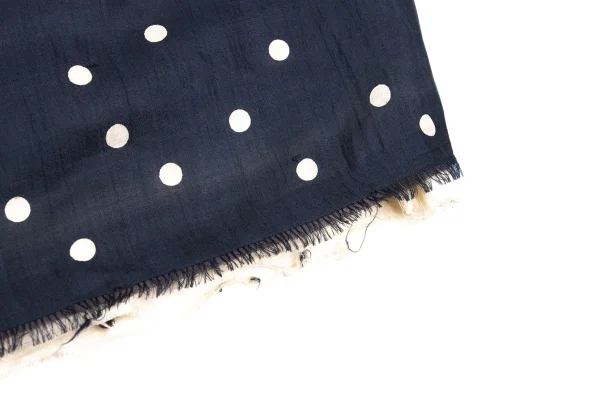 robe de chambre COMME des GARCONS Silk Dot Print Gather Long Skirt K-162554_007