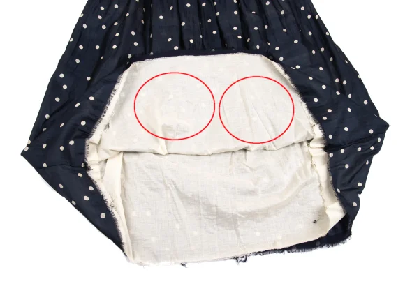robe de chambre COMME des GARCONS Silk Dot Print Gather Long Skirt K-162554_008
