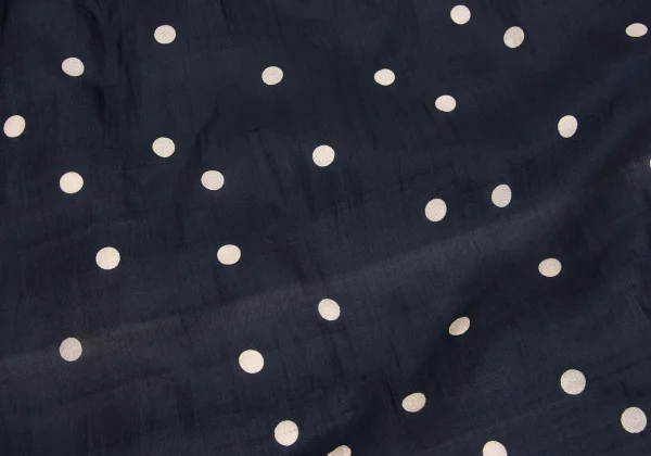 robe de chambre COMME des GARCONS Silk Dot Print Gather Long Skirt K-162554_012
