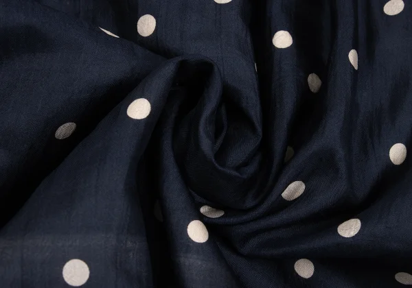 robe de chambre COMME des GARCONS Silk Dot Print Gather Long Skirt K-162554_013