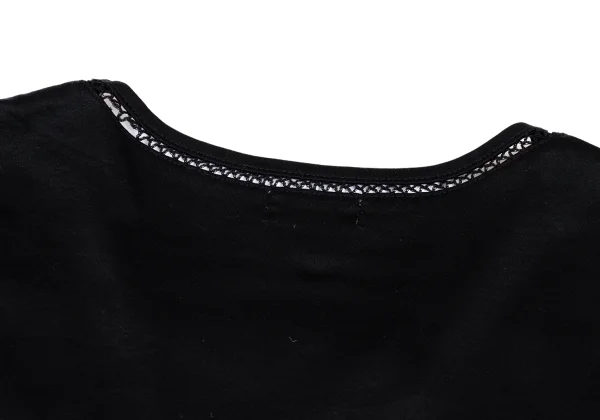 Burberrys' Openwork knit trim T-shirt K-162558_010
