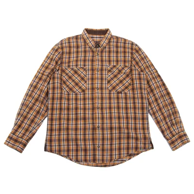 PAPAS&SONS Cotton Check Flannel Shirt