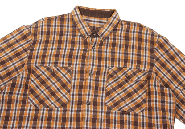 PAPAS&SONS Cotton Check Flannel Shirt K-162559_002