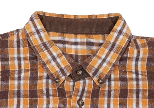 PAPAS&SONS Cotton Check Flannel Shirt K-162559_003