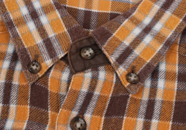 PAPAS&SONS Cotton Check Flannel Shirt K-162559_004