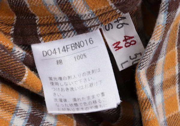 PAPAS&SONS Cotton Check Flannel Shirt K-162559_016
