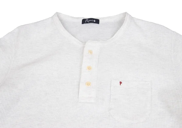 Papas+ Cotton Henry Neck Waffle T Shirt K-162560_002