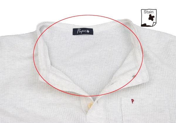 Papas+ Cotton Henry Neck Waffle T Shirt K-162560_004