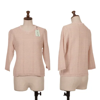 pierre cardin Lame Stripe 3/4 Sleeves Knit Top