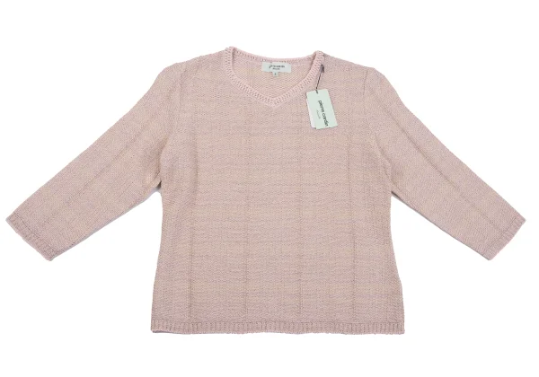 pierre cardin Lame Stripe 3/4 Sleeves Knit Top K-162563_002