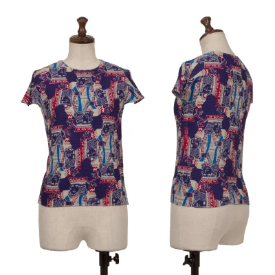 ISSEY MIYAKE PLEATS(T.) King Printed Stretch Pleats T Shirt