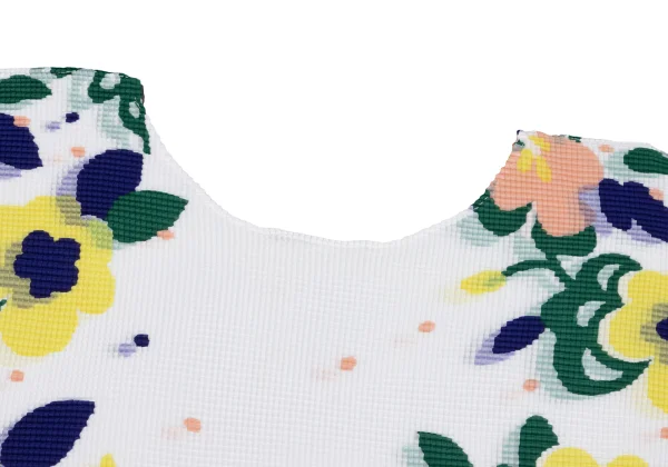 ISSEY MIYAKE me Floral Print Stretch Pleats T-shirt K-162565_003
