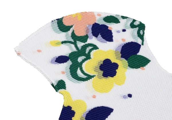 ISSEY MIYAKE me Floral Print Stretch Pleats T-shirt K-162565_004