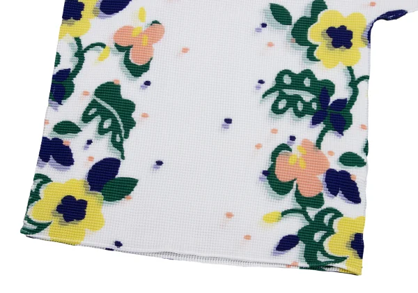 ISSEY MIYAKE me Floral Print Stretch Pleats T-shirt K-162565_005