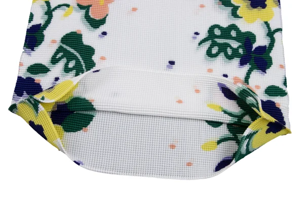 ISSEY MIYAKE me Floral Print Stretch Pleats T-shirt K-162565_006